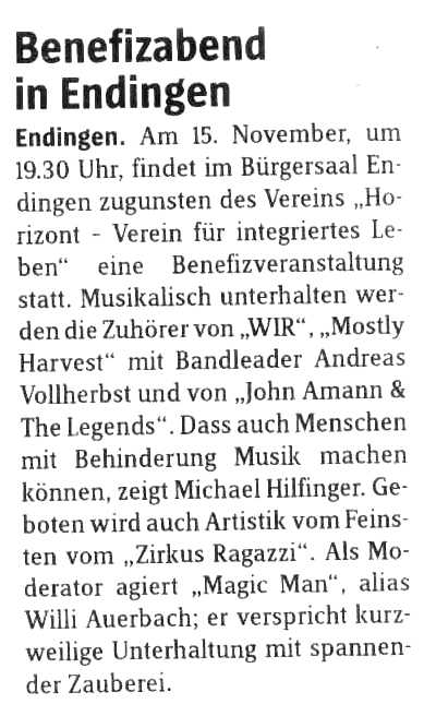 Zeitungsausschnitt ET Benevitz 2009